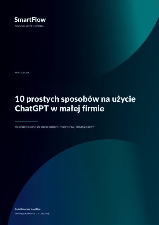 Okładka e-booka ChatGPT w małej firmie